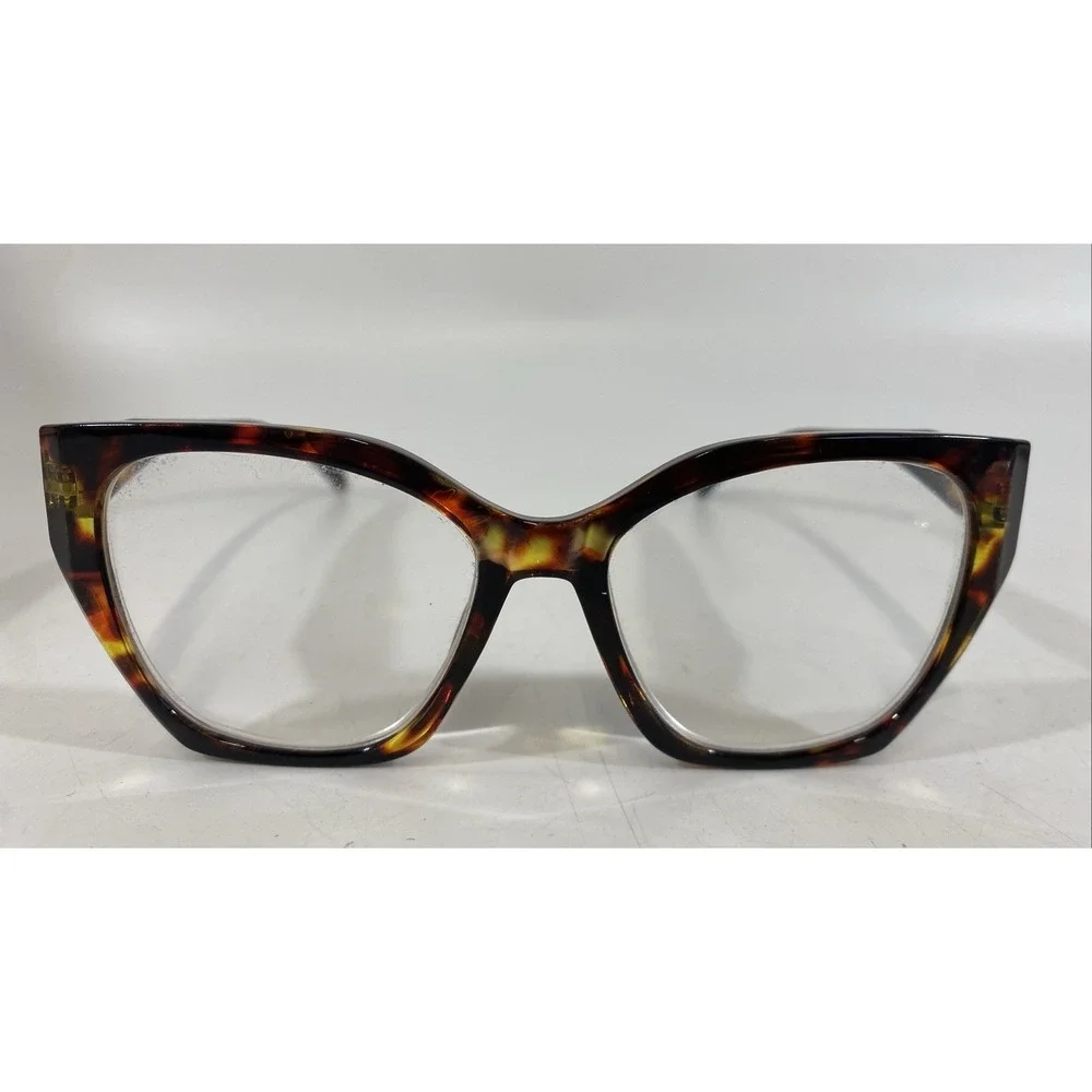 Nicole Miller Readers CatEye Glasses NM326  +2.50 Chunky Brown Acetate‎ Tortoise
